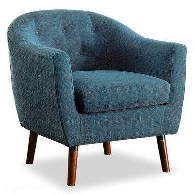 Upholstered Single Chair Upholstered Accent Chair Living Room Chair Reading Chair