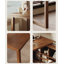 Bureau en bois massif en forme de L brun noyer avec 3 tiroirs-1464380213