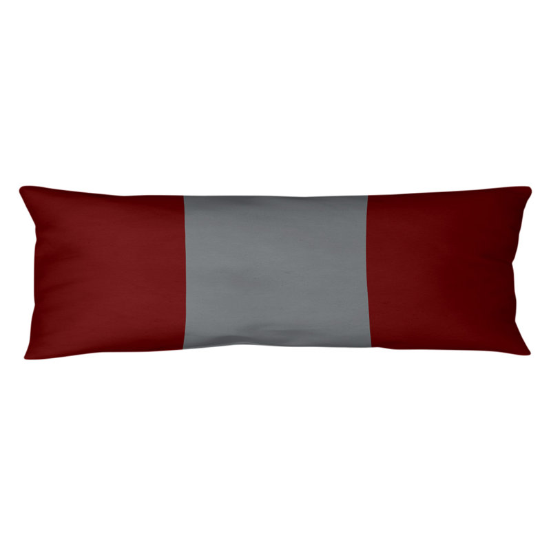Polyester Medium Pillow, Kentucky , Maroon/Dark Grey Middle