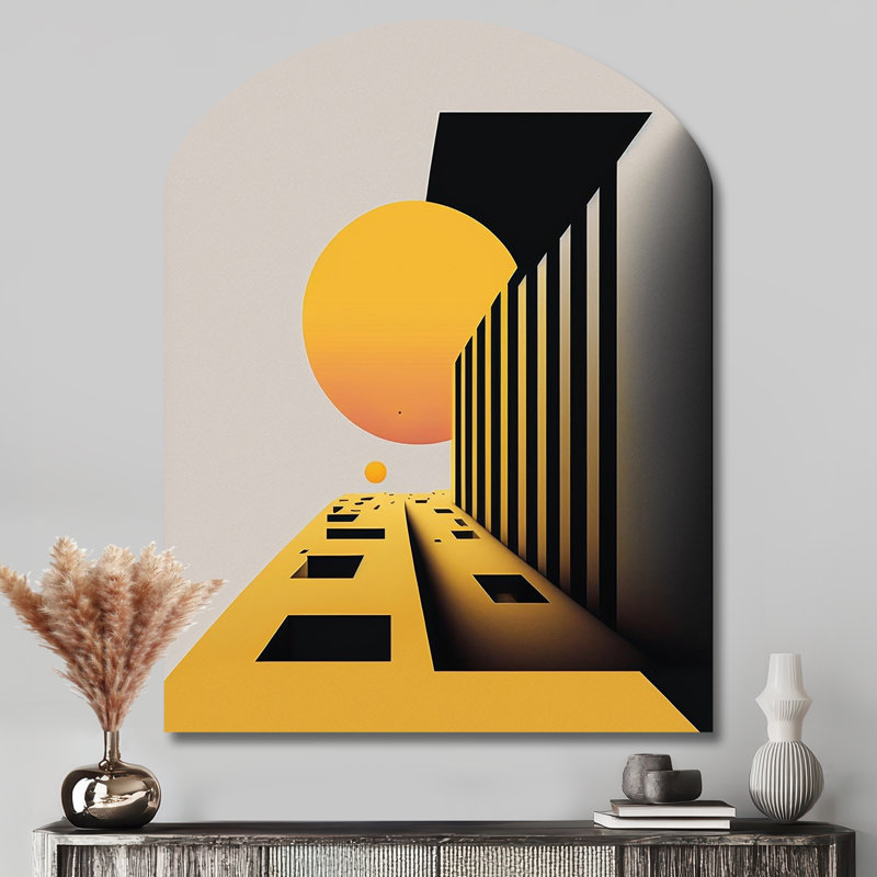 Art mural asymétrique Mireia - Minimalisme, H 43 po x l 33 po