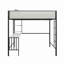 Lit mezzanine avec bureau et tablettes-352110981