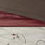 Couette 7 pièces rouge pour lit Queen - Broderie élégante sur la couette, 2 taies d'oreiller, 3 oreillers, 1 jupe de lit décorative incluse