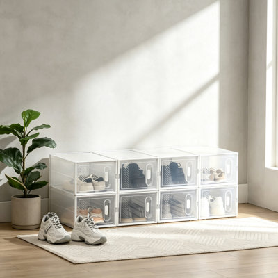 8 Pair Shoe Storage Cabinet