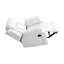Élégant fauteuil inclinable blanc avec accoudoirs rembourrés-2086367645