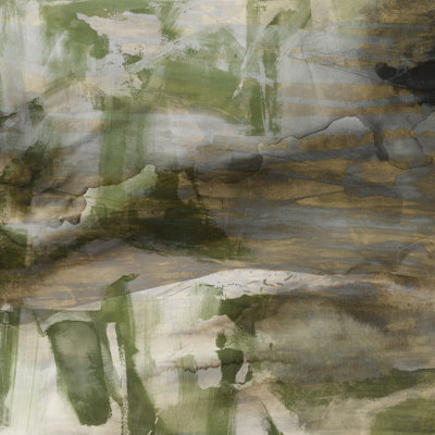«Surface in Green II» par Sisa Jasper - peinture sur toile tendue