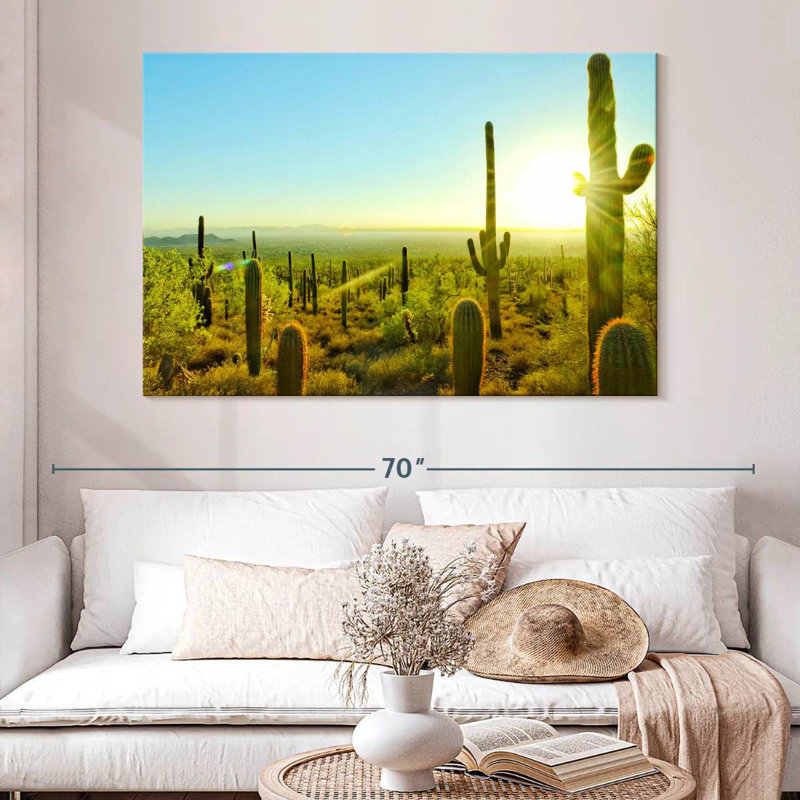 Harnek Sunny Arizona Cactus, 34" H x 51" W