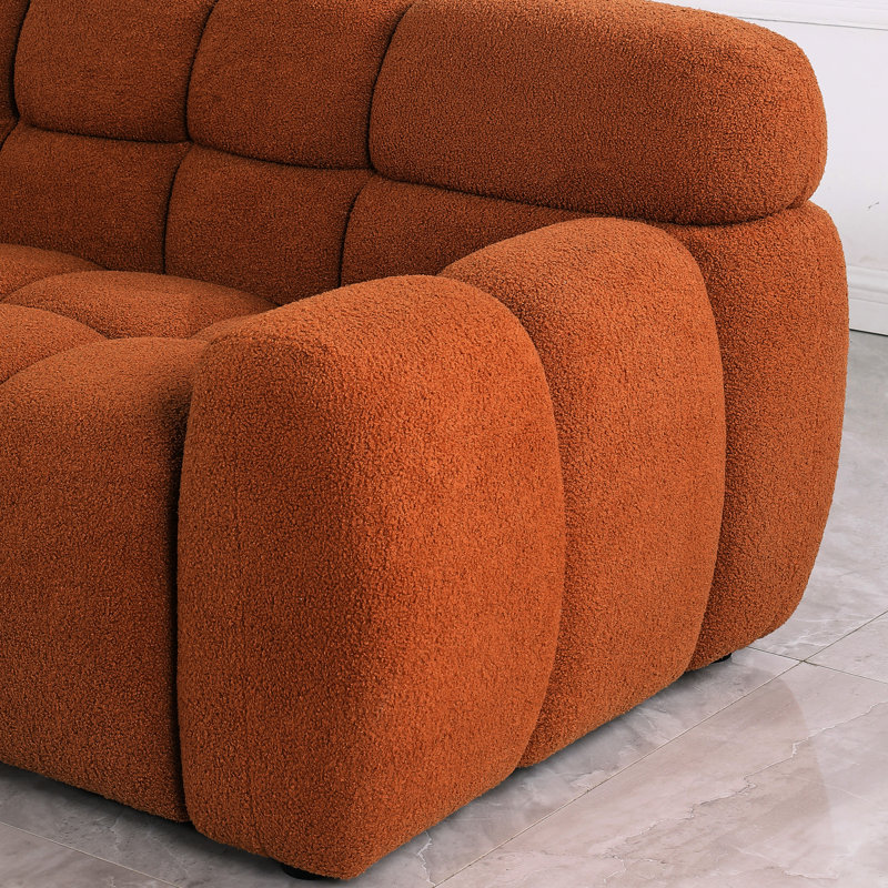 Applauded Brown Boucle 2 Seater , Stylish And Comfortable Living 2 Meets People's Taste For Comfort Style