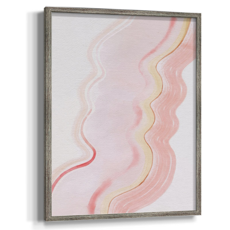 «Strawberry Ripples II», reproduction encadrée - bois massif, H 11 po x l 9 po