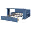Lit de jour avec bureau amovible, tiroirs de rangement et table d'appoint hydraulique-1419762067-1419762064