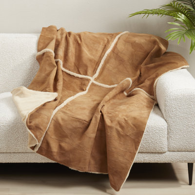 Artisan Patchwork Leather Throw