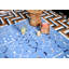 Tapis géométrique bleu-1129413725