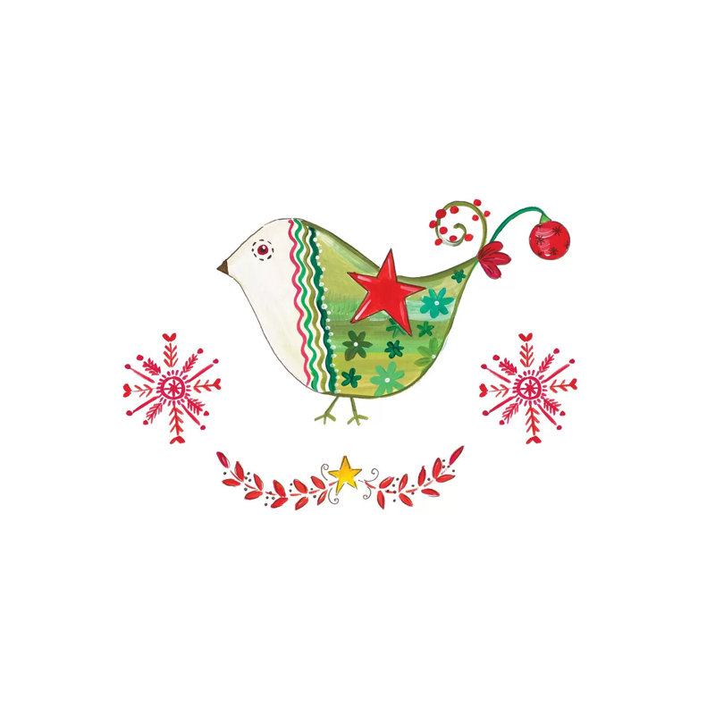 Christmas Dove I by Ani Del Sol - Wrapped Canvas Print, 93.98 cm H x 93.98 cm W x 1.91 cm D