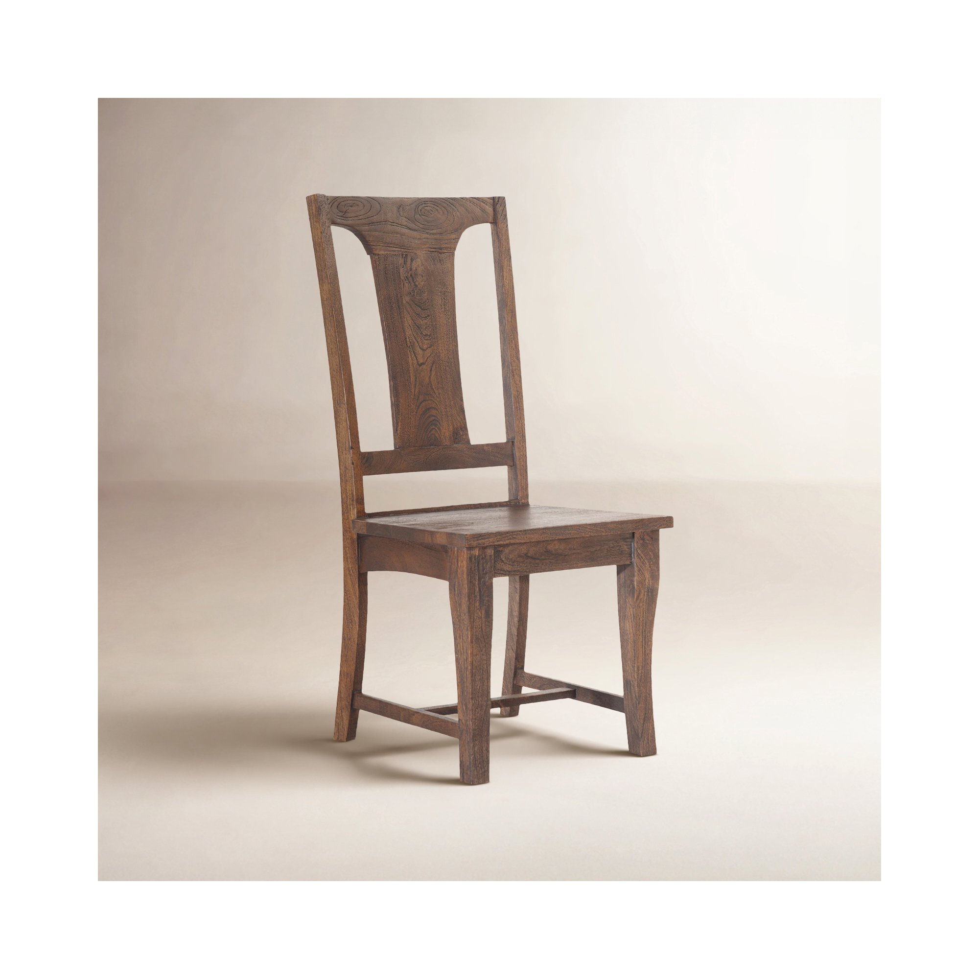 Colbourne Solid Wood Side Chair, Weathered Mango, Weathered Mango