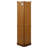 6 Shelf Lighted Corner Curio Cabinet With Adjustable Tempered Glass Shelves And Mirror Back, Oak(E26 Light Bulb Not Included)-1690715870