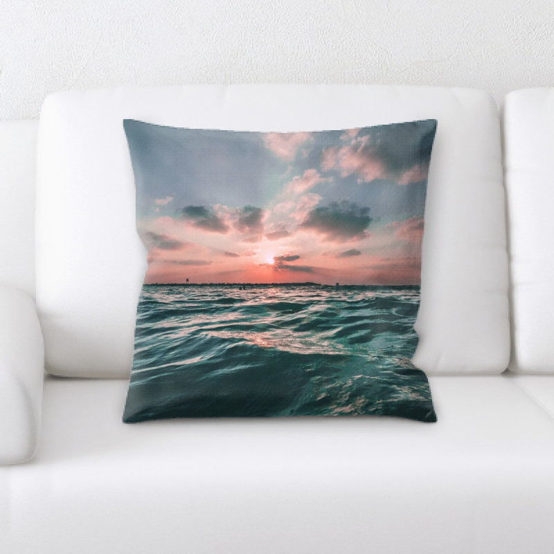 Housse et insert de coussin carré Ocean
