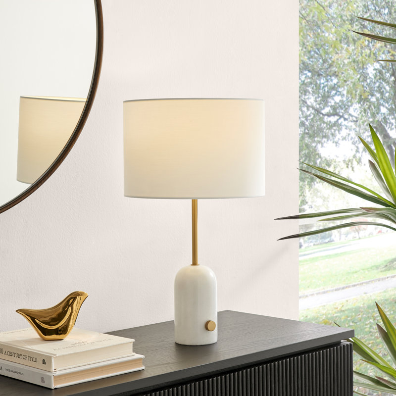 Kessel Marble Table Lamp, White