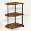 Table d'appoint semi-circulaire - brun