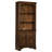 Arnoldus 78-inch 3-shelf Cabinet Bookcase Burnished Oak