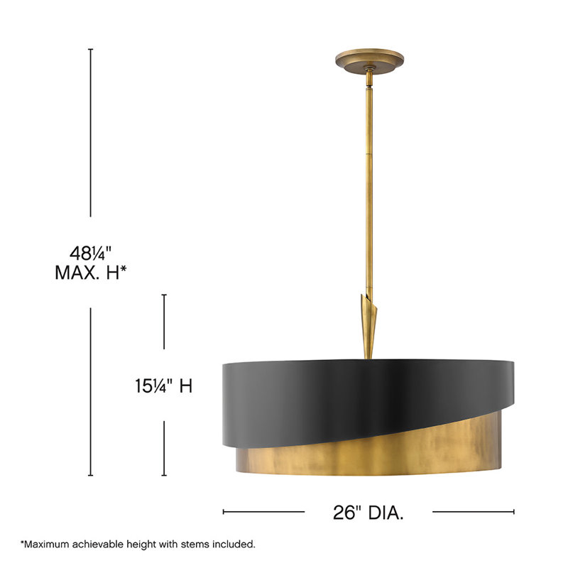 Gigi 5 - Light Shaded Drum Chandelier