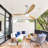 Low Profile 52 Inch Integrated LED Ceiling Fan With Light Kit And Remote Control For Living Room