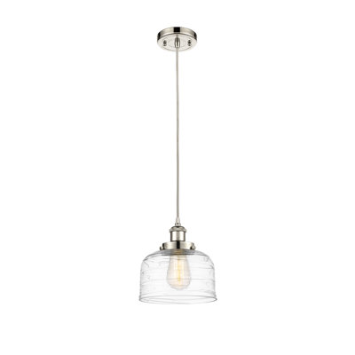 Luminaire suspendu en forme de cloche à 1 lumière Bolingbrook