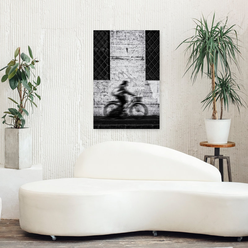 Impression d'art urbain dynamique sur un cycle urbain dynamique, 36" H x 24" W