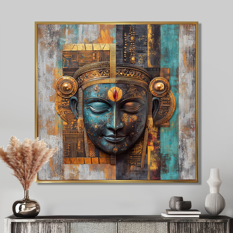 Timeless Journey of Hinduism - Hindouisme, impression d'art mural, H 16 po x l 16 po, Doré