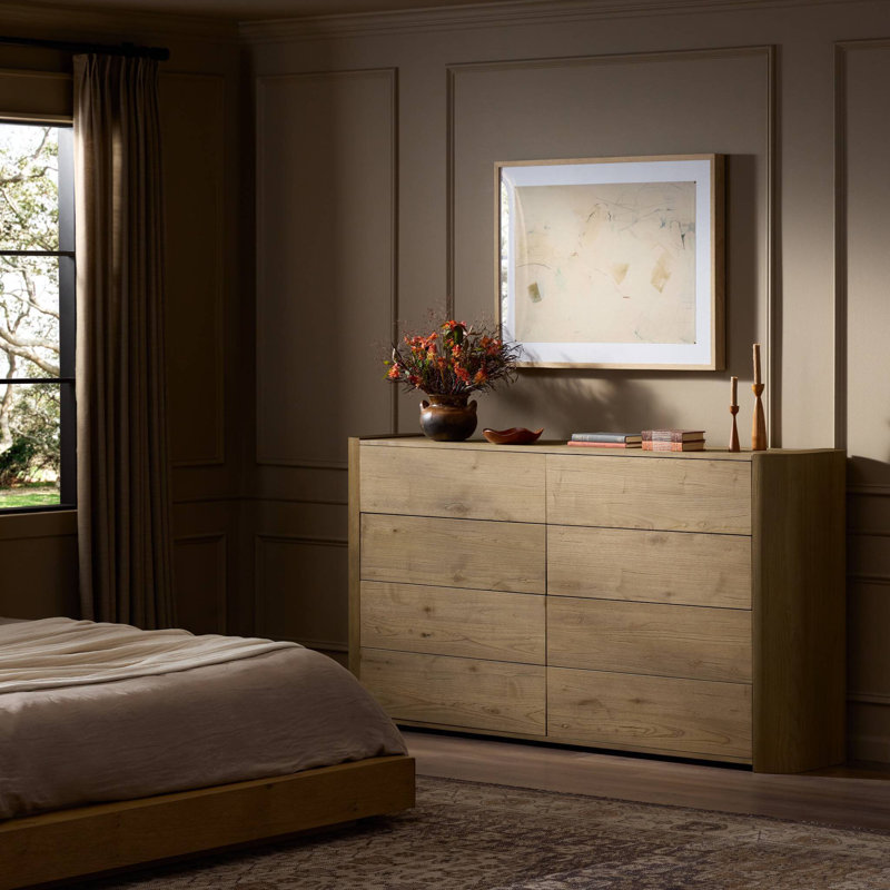 Radius 8 Drawer Dresser-Light Blonde Sungkai Veneer