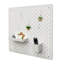 Panneaux de rangement muraux perforés 22 po x 22 po x 0,2 po Support mural blanc pour la maison, le bureau et le garage 59334FE9712B4FA48C7D1144DE41FCD6