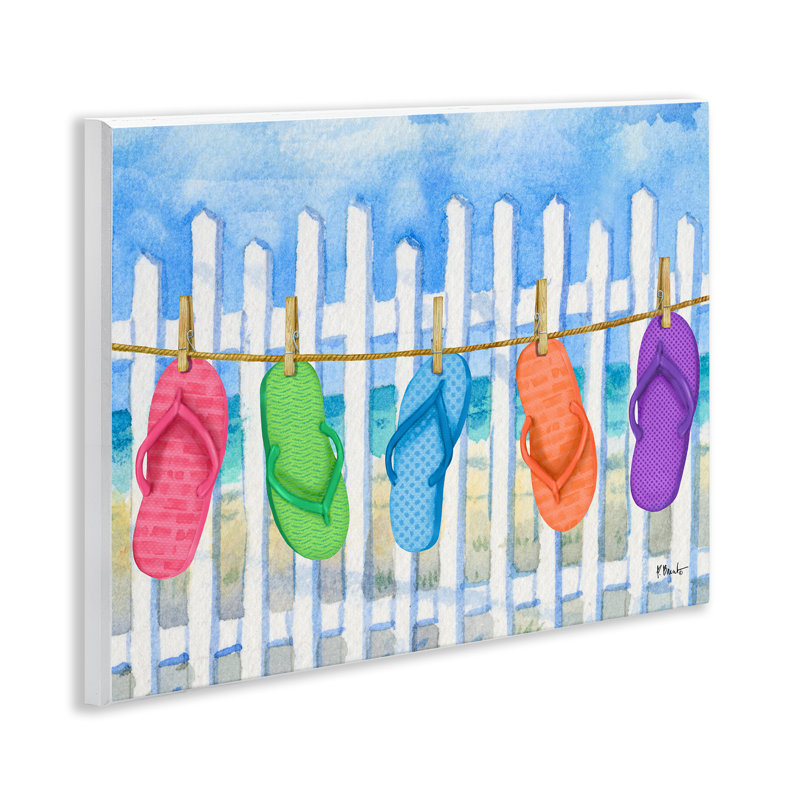 Plaque murale Flip Flop, par Paul Brent