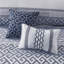 7 Piece Jacquard Comforter Set Navy