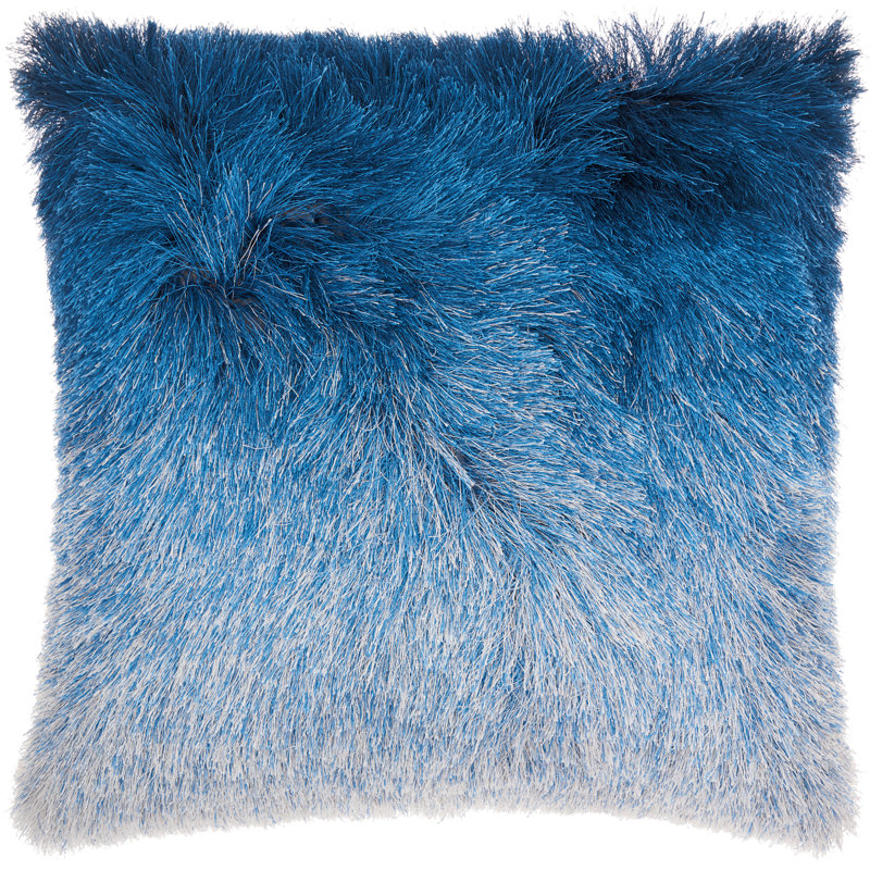 Housse de coussin carré et insert, Indigo