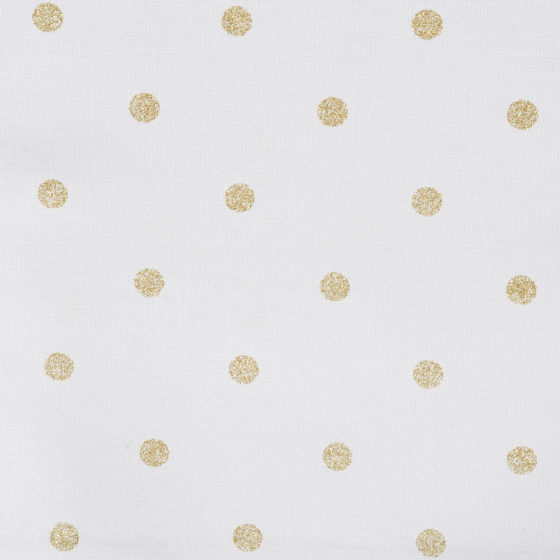 Marriott Reversible Polka Dot Table Runner, 72" x 14", Gold/White