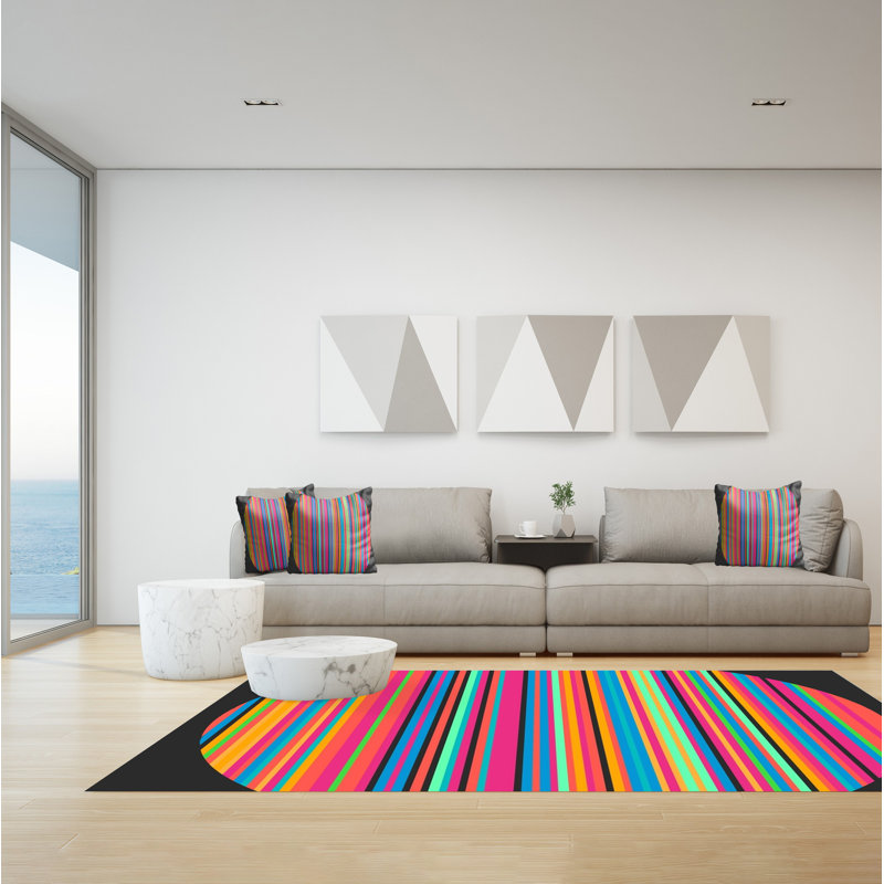 Wolking Striped Indoor / Outdoor Area Rug, Rectangle 140 x 200cm