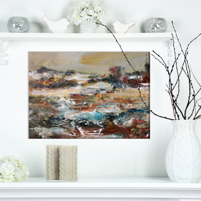 Paysage en hiver - reproduction sur toile tendue