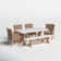 Fleur 6 - Person Premium All-Weather Wicker Patio Dining Set with Rectangular Table , Cushions Included