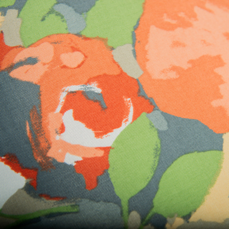  Coussin décoratif floral intérieur / extérieur en polyester, Gris