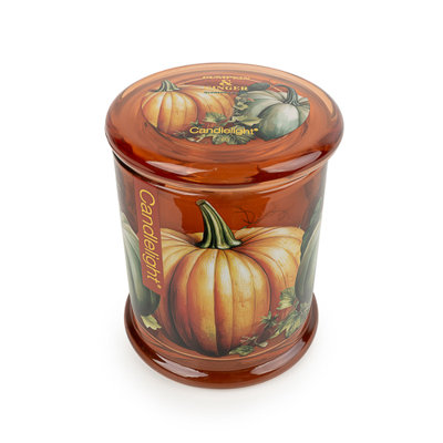 Scented Jar Candle with Glass Holder