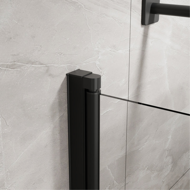 Panneau de douche en verre trempé sans cadre 31 po x 55 po Goodigo