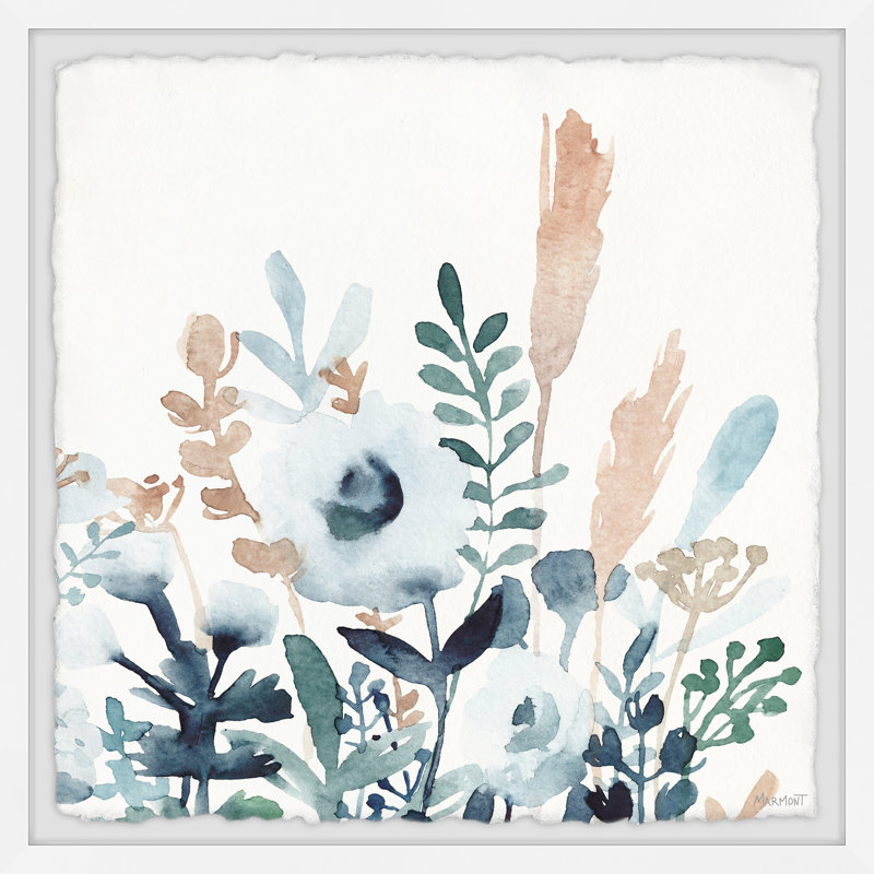 Beautiful Flowers - Single Picture Frame Painting, 45cm H x 45cm W x 3.81cm D