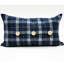 Taniya Blue Rectangular Scatter Cushion | Modern Decorative Pillow Cover for Sofa and Living Room Styling