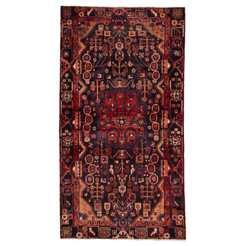 Tapis bleu marine Anadol 3 pi 11 po x 7 pi 5 po