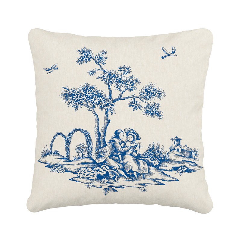 Toile Square Cushion