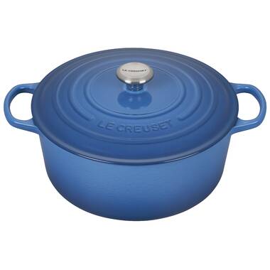 Le Creuset Enameled Cast Iron Signature 7 1/4 Quart Round Dutch Oven in  Cerise — Las Cosas Kitchen Shoppe