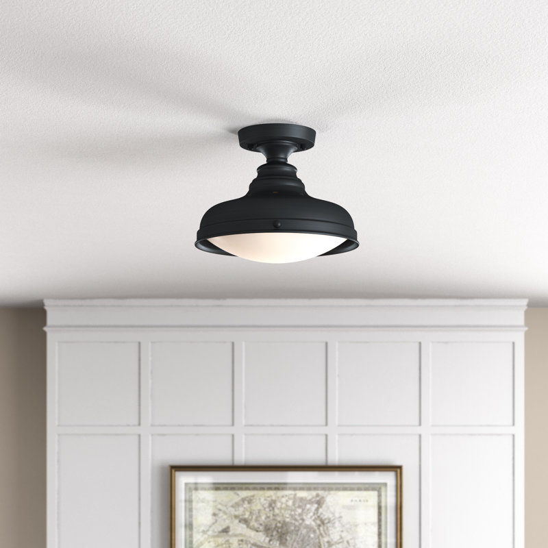 Darell Glass Semi Flush Mount