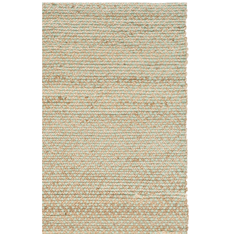 Tapis beige à motif géométrique tissé à plat à la main Chester, Rectangulaire 8 pi x 10 pi