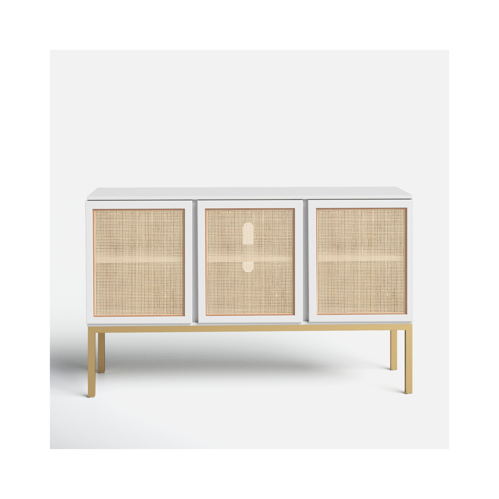 Ehren 54'' Sideboard, White/Gold