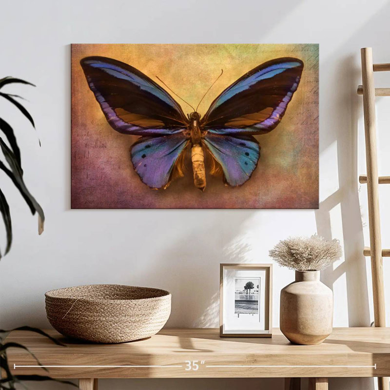 Brampt Purple Butterfly, 16" H x 24" W