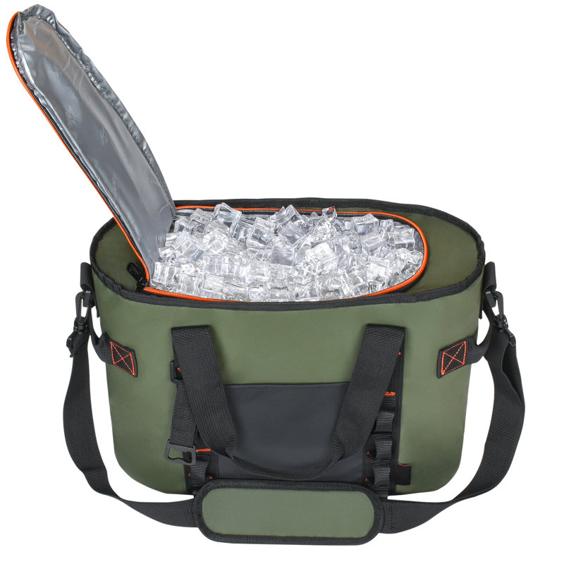 Tirrinia 16qt/20 Cans Soft Sided Cooler, Summer Camping Must-Haves, Tirrinia CB, Noir