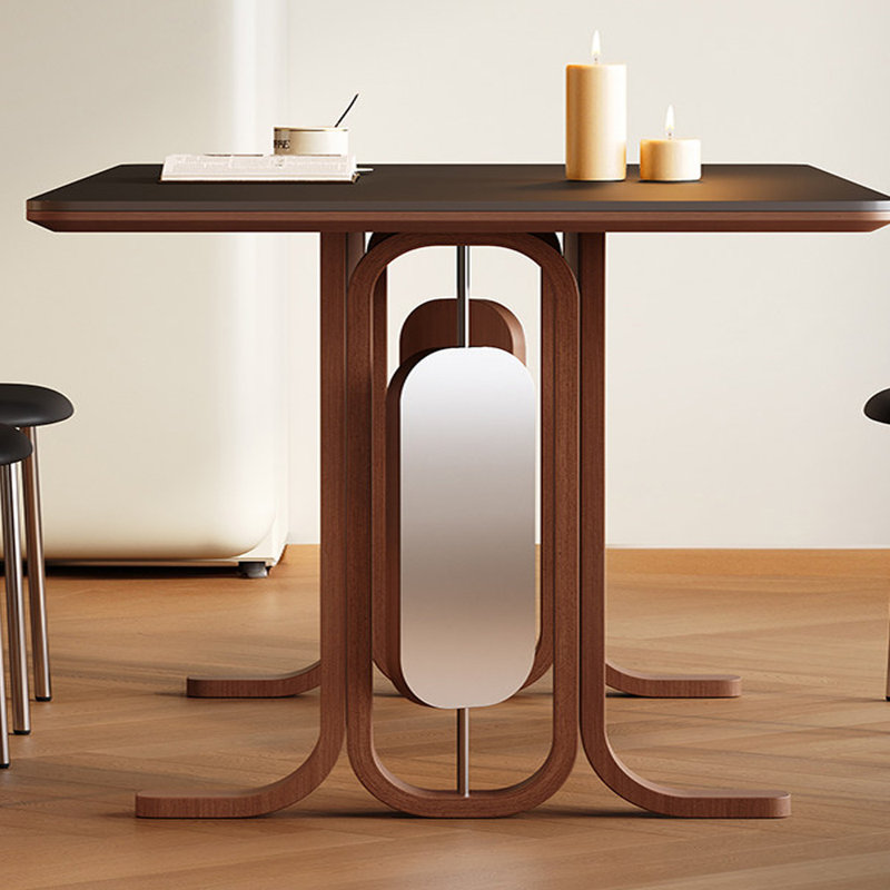 Table de salle à manger élégante et unique en ardoise, H 29,52 po x L 55,11 po x l 31,49 po